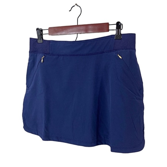 Lilly Pulitzer Run Around Skort True Navy Blue Sz L Luxletic Golf Tennis - Picture 4 of 9